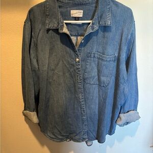 Universal Thread Classic Blue Denim Shirt